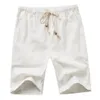 Shorts pour hommes Classique Couleur Unie Natation Hommes Cordon Double Poche Planche Hawaïenne Culotte Genou Troncs Pantalones Cortos