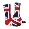 Calzini da uomo Bandiera Union Jack del Regno Unito Uomo Donna Equipaggio Unisex Cool Regno Unito Britannico Primavera Estate Autunno Inverno Abito