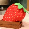 35 cm réaliste fraise fraîche en peluche jouet simulation fruits poupée enfants doux canapé oreiller coussin beaux cadeaux d'anniversaire pour enfants 240318