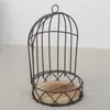 Candle Holders Flowerpot Rack Round Stand Bird Cage Shelf Wall-mounted Potted Birdcage Holder Floral Set Dining Table Adornment For Flowers