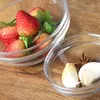 Stackbar fruktsallad skål transparent glas skål soppa skål bordsartikel fruktplatta