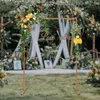 Support d'arche de mariage avec bases, assemblage facile, 6,6x4,9 pieds, arche de jardin carrée en métal pour mariage, fête, événement, décoration 240322