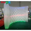 Sfondo gonfiabile per cabina Po di design decorazione per feste con parete a 3 LED per pubblicità di matrimoni