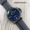 Top Clone Men Sports Watch Panerais Luminor Automatisk rörelse Movement Watch Swiss Sapphire Mirror 44mm 13mm Importerat läderband Brand Designers handled