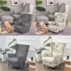 Krzesło obejmują kwiatowe nadruki Wing Cover Nordic Kids Dorosły Fotel Fotel Slipcover salon Elastic Single Sofa odcinek