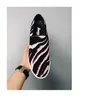 Sıradan Ayakkabı Moda Slip On Stripe Erkekler için Gerçek Deri Loafers Toe Toe El Yapımı Artış