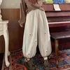 Pantaloni da donna Pantaloni dolci giapponesi in velluto a coste a gamba larga Casual da donna Pantaloni larghi carini vintage Pantaloni sportivi da ragazza Harajuku Bloomers Kawaii