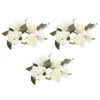 Fleurs décoratives 3 pcs chandeliers Garland Rings Pilier Decor Mariage Layout