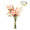 Decorative Flowers Thanksgiving Bouquet Fake Dandelion Artificial Decoration Ramo Flores Artificiales