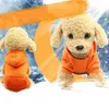 Hundebekleidung Kleidung Hoodies Sweatshirt Haustier mit Hut Herbst Feste Farbwinterspulloperation Produkte