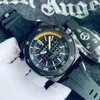 Mens Watch Sport geïmporteerde mechanische natuurlijke rubberen band kalender ontwerper waterdichte polshorloges roestvrij staal hoge kwaliteit automatische beweging Z9HD