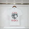 Casablanca-Hemd, modisches T-Shirt für Männer und Frauen, Designer-T-Shirts, T-Shirts, Bekleidung, Oberteile, Mann, S, lässig, Brust, Buchstaben-Hemd, Luxuskleidung, Straße, Shorts, Ärmelkleidung