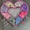 900PCS Daily Bow Knot Gloss AB Colorful Pink Purple Resin Nail Art Decoration Accessories Charm 3D 1111MM Ribbon Pearl Mix Gem 240328