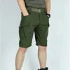 Мужские шорты Летние мужские шорты-карго быстросохнущие тактические шорты LTI карманные шорты мужские уличные охотничьи и рыболовные шорты длиной до колена БрюкиC240402