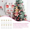 Vases 10 PCS Christmas Bottle Reuleurs Water Scelging Jui Bottles Bottles Candy Gingerbread Milk Thé