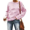 I nuovi maglioni firmati vendono bene il maglione allentato da donna con colletto tondo e maglione a maniche lunghe