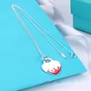 Designer Love Heart Necklaces European Style Sweet Cool Ins Style Niche Sense High-grade Luxury Necklace