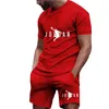 Chándales para hombres 2024 Conjunto de verano Ropa deportiva de moda Camiseta de manga corta Pantalones cortos deportivos Ropa casual para correr