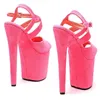 Dance Shoes Fashion 20CM/8inches Suede Upper Plating Platform Sexy High Heels Sandals Pole 287