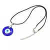 Pendant Necklaces FSUNION Vintage Turkish Blue Evil Eye Pendant Choker Necklace Lucky Clavicle Chain Party Jewelry For Women 2024 Gifts 240401