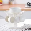 Appeso per tazza da caffè con ripiano da tavolo da cucina creativo per lo scarico della tazza di plastica