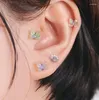 スタッドイヤリングINS小蝶のイヤリングトラグスピアス女性AB軟骨ジュエリーCONCH DAITH ROOK LOBEセット