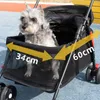 Hondendraagtas Huisdierenproducten Kattendragers en kinderwagens Opvouwbare kar met wielen Puppytransportbanden Trolleywagen voor kleine dieren