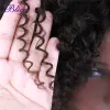 Wigs Blice Afro Kinky Curly Middle Part Closure Wig Natural Mixed Synthetic Hair Wigs 16 Inch Black Color For Women