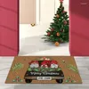 Bath Mats Christmas Door Mat Mat Santa Claus Nordic Modern Cartoon Lovely Light Luxury Absorbent Anti-Oil Anti-halk Square mattan