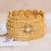 Bracles 24k Gold Color Bangles pour femmes Color de l'or Dubaï Bride Zircon Wedro Bracelet Ethiopian Afrique Bracesse arabe bijoux