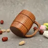 Copos pires clássicos de alta capacidade com alça conjunto de chá azedo jujuba madeira copo de leite água drinkware vinho