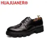 Dress Shoes Mens Casual Luxury Formal Brand Fashion Elegant Oxford Party Wedding Brogue Zapatos De Hombre Fiesta