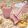 귀여운 동물 모델 ins 해변 해변 고무 모래 언덕 곰팡이 도구 세트 아기 목욕 장난감 아이 수영 240403