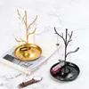 Smyckespåsar Display Stand Rack Tree Iron Necklace Earring Holder Armband Fashion Organizer