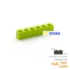 Block 300st 1x6 Bulk DIY Byggnadsblock Tjocka siffror Bricks Pedagogisk kreativ storlek kompatibel med 3009 plastleksak för barn 240401