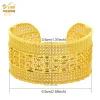 Bangles ANIID Indian 24K Gold Plated Cuff Bangle For Women Hawaiian Bridal Wedding Jewellery Wholesale Jewelry Dubai Pure African Gifts