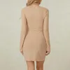 Casual Dresses Women's Sheer Rhinestone Long Sleeve Short Dress Square Neck Party Cocktail Mini Sexy See Through