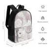 Backpack Floral z drukiem różowym torebka podróżna kobiety chłopcy i dziewczęta torby studenckie duże pojemność