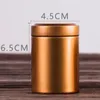 Garrafas de armazenamento 60ml tanques de lata de metal portátil mini chá de vedação para cozinha café feijão alimentos recipiente à prova de umidade caixa de frascos