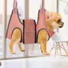 Cão vestuário gato titular para aliciamento pet hammock saco de retenção prego corte e aparamento suprimentos cães banho
