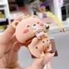 Keychains Capybara Plush Cute Bag Pendant Keyring Birthday Christmas Gift Key Chains Jewelry Ring Car Accessories Anime