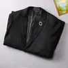 New Designers Fashion Letter Printing Mens Blazers Cotton Linen Fashion Coat Designer Jackets Business Casual Slim Fit Formal Suit Blazer Men Suits Styles#A9