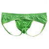 Underpants Sexy Mens Backless Briefs Gay Underwear Lingerie Breathable See-through Panties Low Waist Triangle Thongs