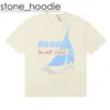 Rhude Hip Hop streetwear berömd designer mens t shirt mode rhude skjorta hög kvalitet kort ärm grafisk tryckt kläder snabb torr rhude skjorta polo 6471