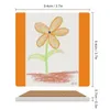 Bord Mats Orange Flower Ceramic Coasters (Square) Anpassa söt kopphållare Original