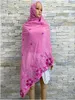 Muzułmański Ramadan Scalf Femme Musulman Foulard Hidżabs for Woman African Islam Dubai Chifon Cearów haftowe szalik 240327