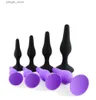 Outros itens de beleza de saúde brinquedos anal para adultos plugue de bunda para homens mulheres silicone pênis falso massageador de próstata vaginal em casais y240402