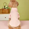 インターネットセレブリティスタイルの春と夏のカジュアルな猫の服のための犬のアパレル卸売ピンクの服メーカー。