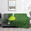 Blankets Grass Tennis Ball On Court Blanket Fashion Custom Sports