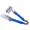 Accessories Outdoor Rock Climbing Arborist Fall Protection Shock Lanyard With Snap Hooks
